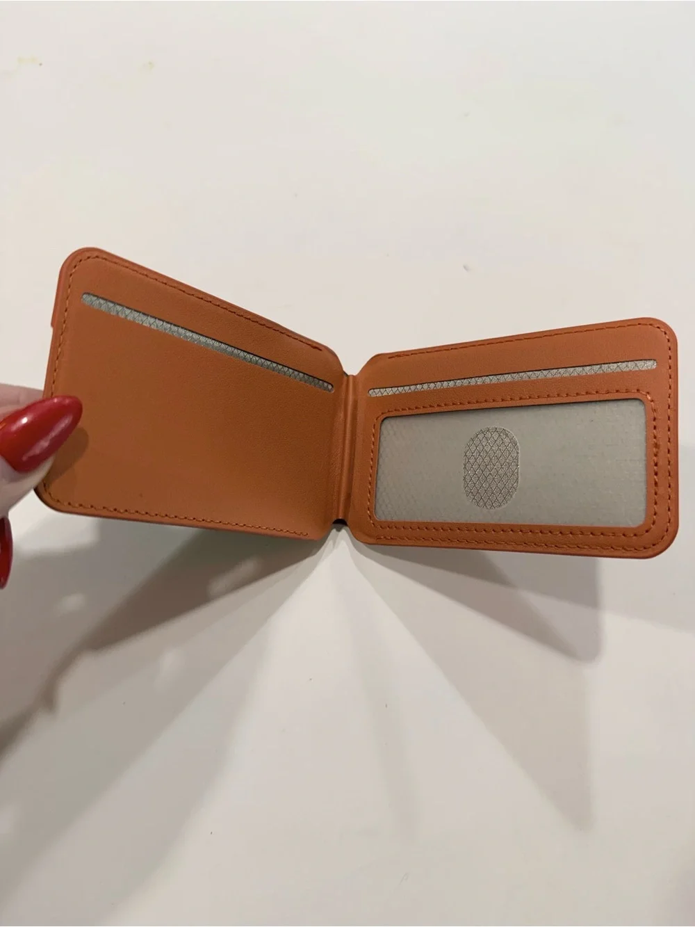 Upcycled Luxury Monogram Magnetic Phone Card Holder Wallet Case in Brown